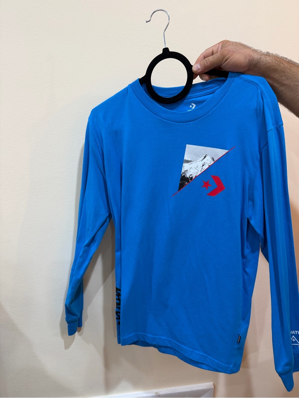 Converse Long-Sleeve Graphic Tee - Blue